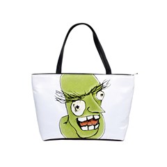 Mad Monster Man With Evil Expression Large Shoulder Bag by dflcprints