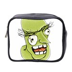 Mad Monster Man with Evil Expression Mini Travel Toiletry Bag (Two Sides) Front