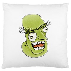 Mad Monster Man With Evil Expression Large Flano Cushion Case (two Sides) by dflcprints