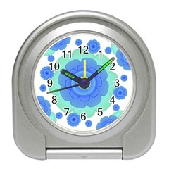 Retro Style Decorative Abstract Pattern Desk Alarm Clock by dflcprints