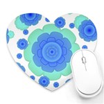 Retro Style Decorative Abstract Pattern Mouse Pad (Heart) Front