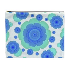 Retro Style Decorative Abstract Pattern Cosmetic Bag (xl) by dflcprints