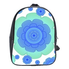 Retro Style Decorative Abstract Pattern School Bag (xl) by dflcprints