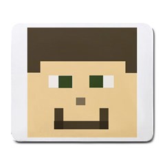 Custom Block Head Large Mouse Pad (rectangle) by BlockCrafts