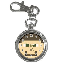 Custom Block Head Key Chain Watch