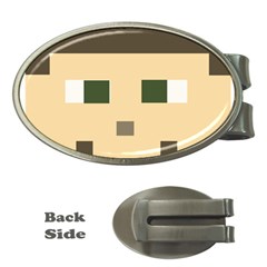 Custom Block Head Money Clip (oval) by BlockCrafts