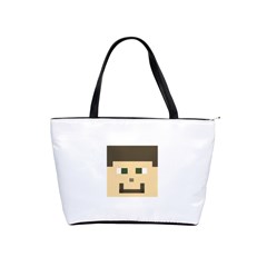 Custom Block Head Large Shoulder Bag by BlockCrafts