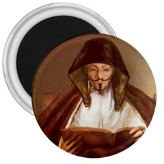 Anonymous Reading 3  Button Magnet by AnonMart