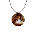 Anonymous Reading Button Necklace Front