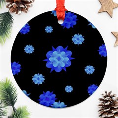 Floral Print Modern Style Pattern  Round Ornament by dflcprints