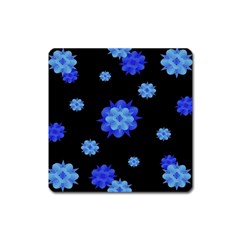 Floral Print Modern Style Pattern  Magnet (square) by dflcprints