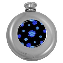 Floral Print Modern Style Pattern  Hip Flask (round) by dflcprints