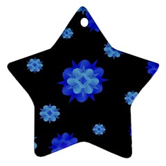 Floral Print Modern Style Pattern  Star Ornament (two Sides) by dflcprints