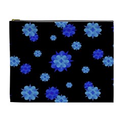 Floral Print Modern Style Pattern  Cosmetic Bag (xl) by dflcprints