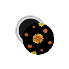 Floral Print Modern Style Pattern  1 75  Button Magnet by dflcprints