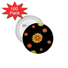 Floral Print Modern Style Pattern  1 75  Button (100 Pack) by dflcprints