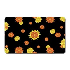 Floral Print Modern Style Pattern  Magnet (rectangular) by dflcprints