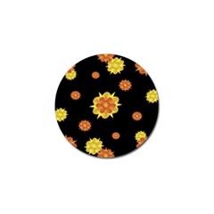 Floral Print Modern Style Pattern  Golf Ball Marker 4 Pack by dflcprints