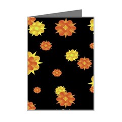 Floral Print Modern Style Pattern  Mini Greeting Card by dflcprints