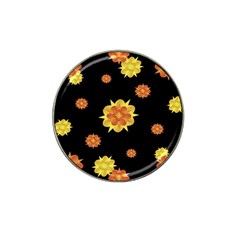 Floral Print Modern Style Pattern  Golf Ball Marker (for Hat Clip) by dflcprints