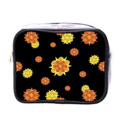 Floral Print Modern Style Pattern  Mini Travel Toiletry Bag (one Side) by dflcprints