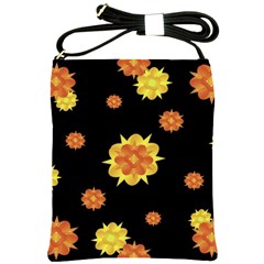 Floral Print Modern Style Pattern  Shoulder Sling Bag by dflcprints