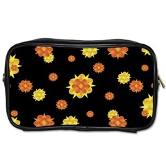 Floral Print Modern Style Pattern  Travel Toiletry Bag (one Side) by dflcprints