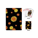 Floral Print Modern Style Pattern  Playing Cards (Mini) Back