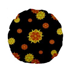 Floral Print Modern Style Pattern  15  Premium Flano Round Cushion  by dflcprints