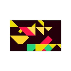 Shapes In Retro Colors 2 Sticker (rectangular) by LalyLauraFLM