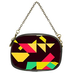 Shapes In Retro Colors 2 Chain Purse (two Sides) by LalyLauraFLM