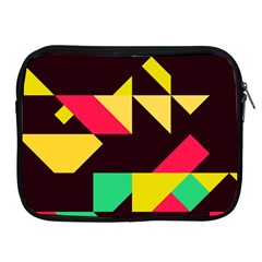 Shapes In Retro Colors 2 Apple Ipad 2/3/4 Zipper Case by LalyLauraFLM