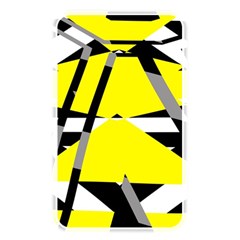 Yellow, Black And White Pieces Abstract Design Memory Card Reader (rectangular) by LalyLauraFLM