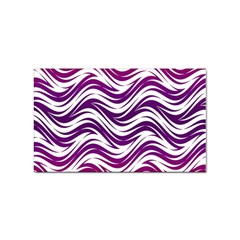 Purple Waves Pattern Sticker (rectangular) by LalyLauraFLM