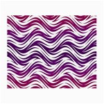 Purple waves pattern Glasses Cloth (Small, Two Sides) Front