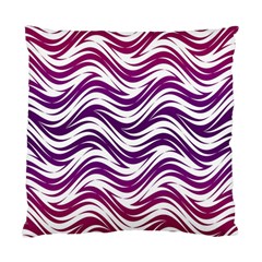 Purple Waves Pattern Standard Cushion Case (two Sides) by LalyLauraFLM