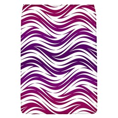 Purple Waves Pattern Removable Flap Cover (small)