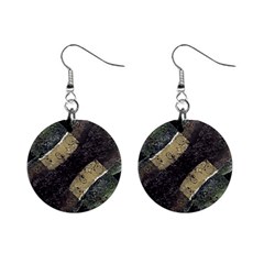 Geometric Abstract Grunge Prints In Cold Tones Mini Button Earrings by dflcprints