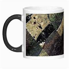 Geometric Abstract Grunge Prints In Cold Tones Morph Mug by dflcprints