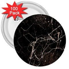 Spider Web Print Grunge Dark Texture 3  Button (100 Pack) by dflcprints