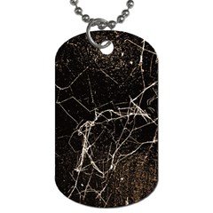 Spider Web Print Grunge Dark Texture Dog Tag (one Sided) by dflcprints