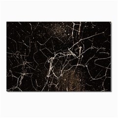 Spider Web Print Grunge Dark Texture Postcard 4 x 6  (10 Pack) by dflcprints