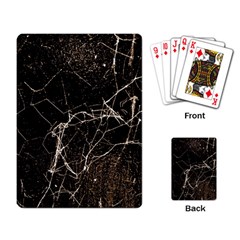 Spider Web Print Grunge Dark Texture Playing Cards Single Design by dflcprints