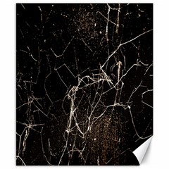 Spider Web Print Grunge Dark Texture Canvas 8  X 10  (unframed) by dflcprints