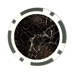 Spider Web Print Grunge Dark Texture Poker Chip by dflcprints