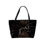 Spider Web Print Grunge Dark Texture Large Shoulder Bag Back