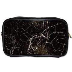 Spider Web Print Grunge Dark Texture Travel Toiletry Bag (two Sides) by dflcprints