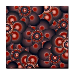 Modern Floral Decorative Pattern Print Ceramic Tile by dflcprints