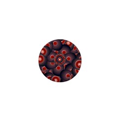 Modern Floral Decorative Pattern Print 1  Mini Button by dflcprints