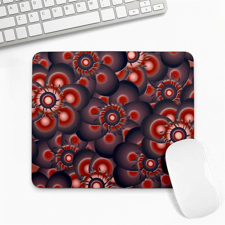 Modern Floral Decorative Pattern Print Large Mouse Pad (Rectangle)